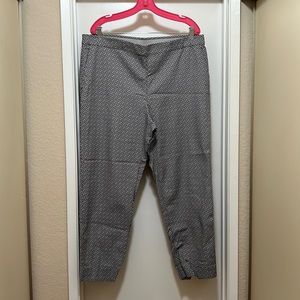 J Jill Gray Black Stretch Pants Essential Slim Ankle Pull On